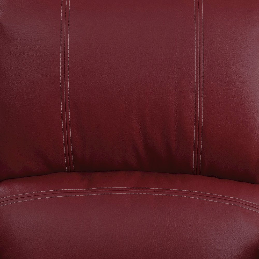 Zuriel Motion Rocker Recliner, Red Leatherette