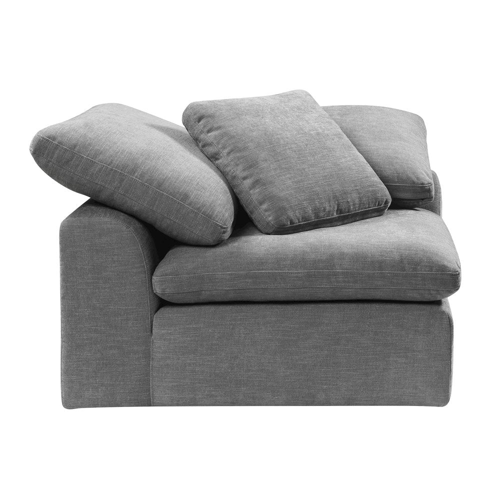 Naveen Modular - Wedge w/Pillow, Gray Linen