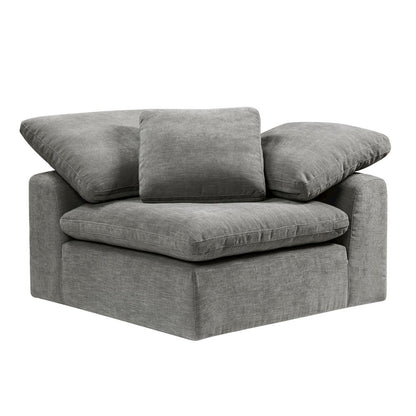 Naveen Modular - Wedge w/Pillow, Gray Linen