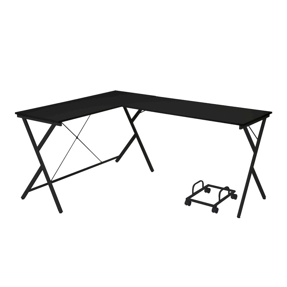 Demas Computer Desk, Black
