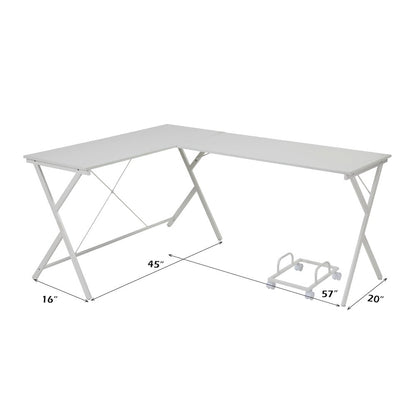 Demas Computer Desk, White