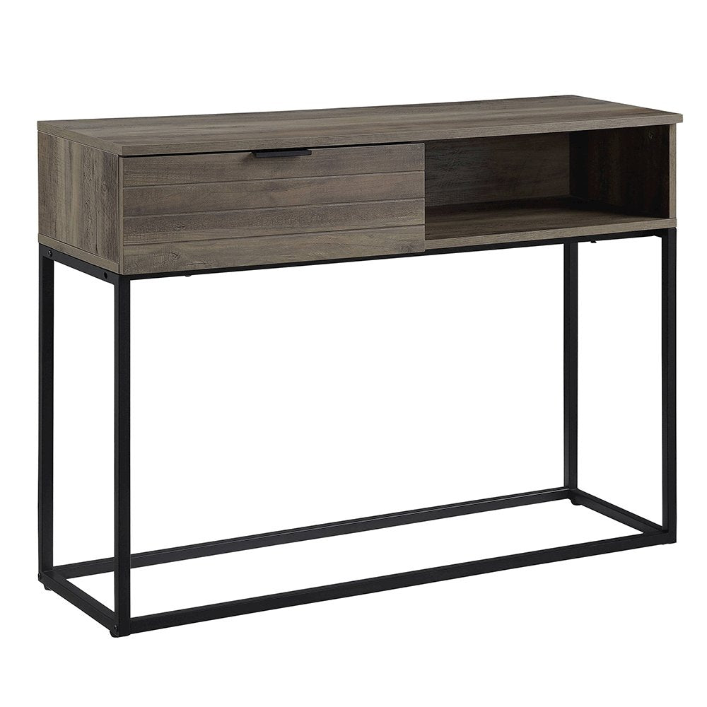 Galeno Writing Desk, Rustic Oak & Black