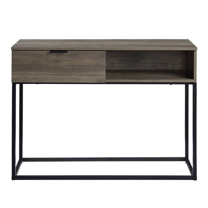 Galeno Writing Desk, Rustic Oak & Black