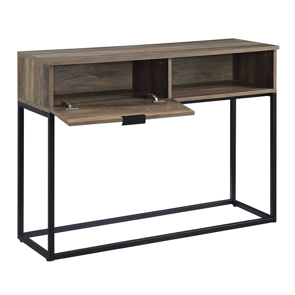 Galeno Writing Desk, Rustic Oak & Black