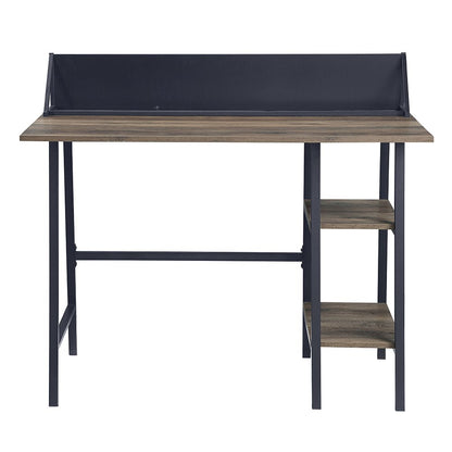 Garima Writing Desk, Rustic Oak & Black