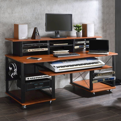 Megara Music Desk, Cherry & Black