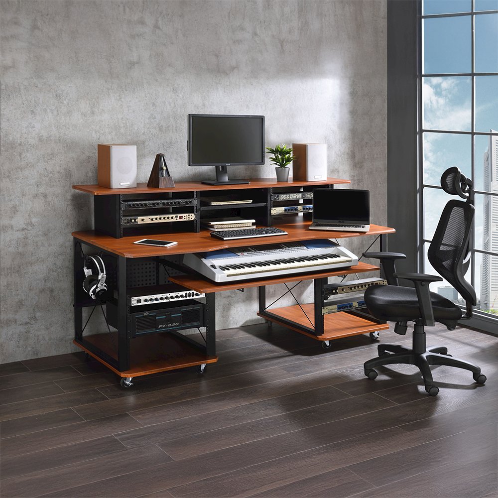 Megara Music Desk, Cherry & Black