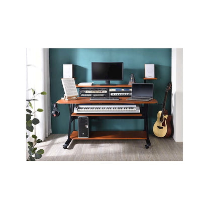 Willow Music Desk, Cherry & Black