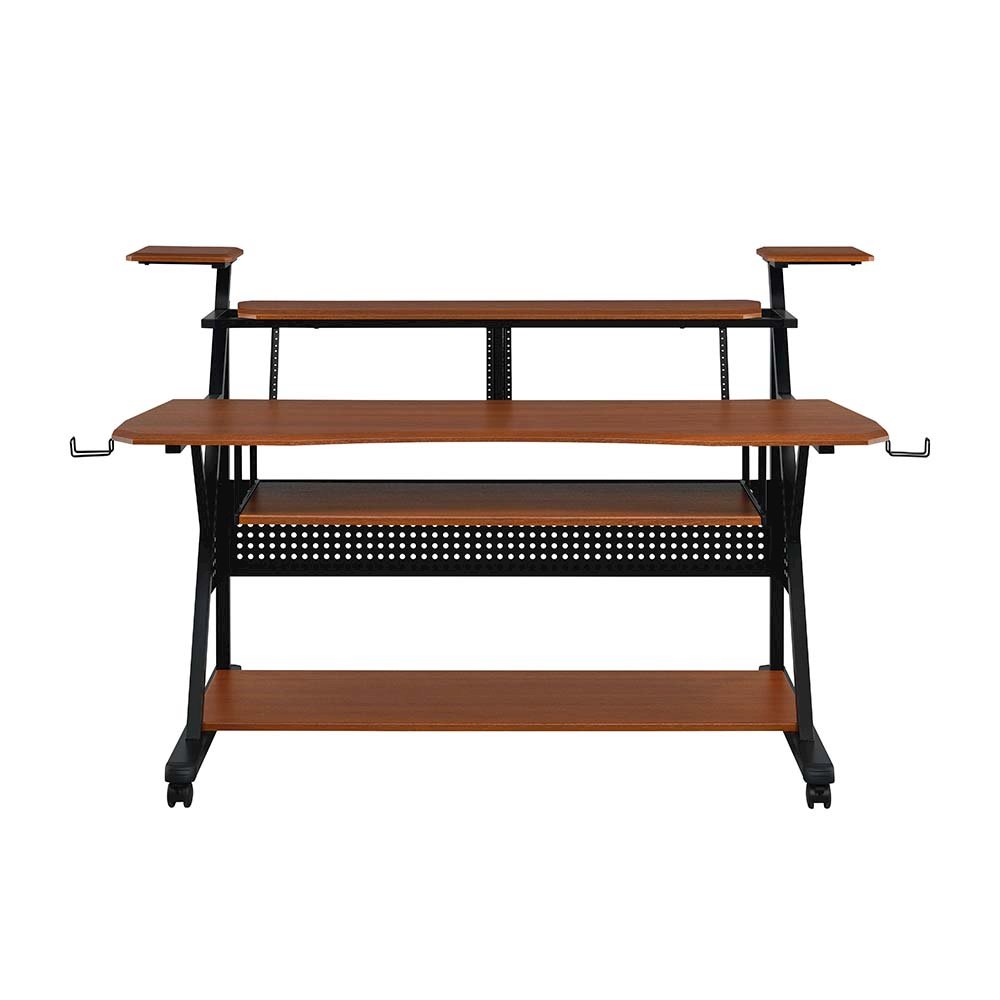 Willow Music Desk, Cherry & Black