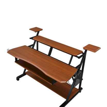 Willow Music Desk, Cherry & Black