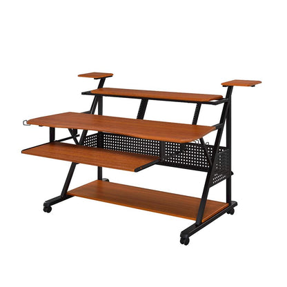 Willow Music Desk, Cherry & Black