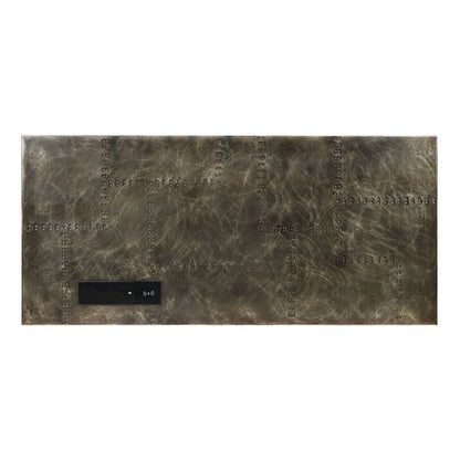 Brancaster Executive Desk w/USB Port, Bronze Aluminum