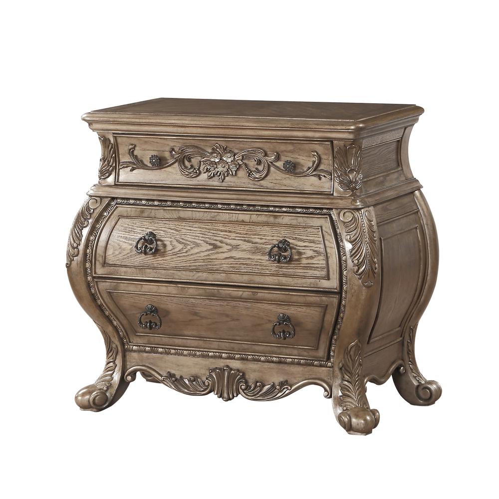 Ragenardus Nightstand, Vintage Oak