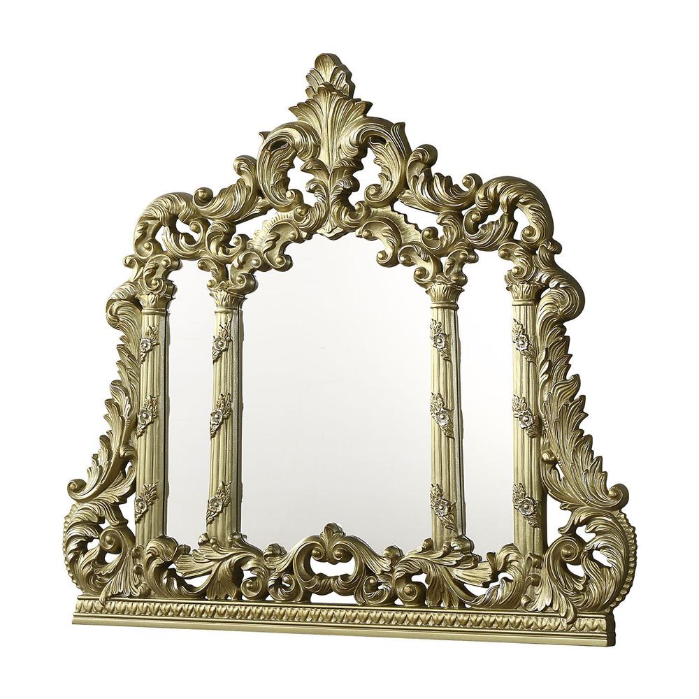 Cabriole Mirror, Gold