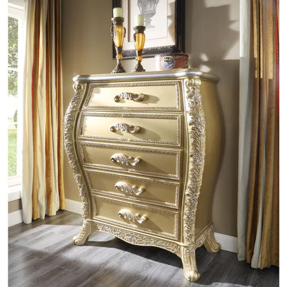Cabriole Chest, Gold