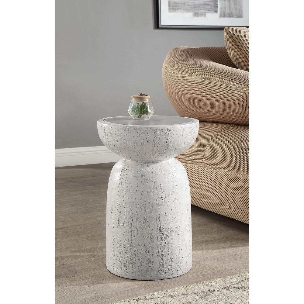 Dylana Accent Table, Natural Gray
