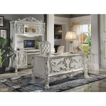 Dresden Executive Office Chair, Leatherette & Bone White