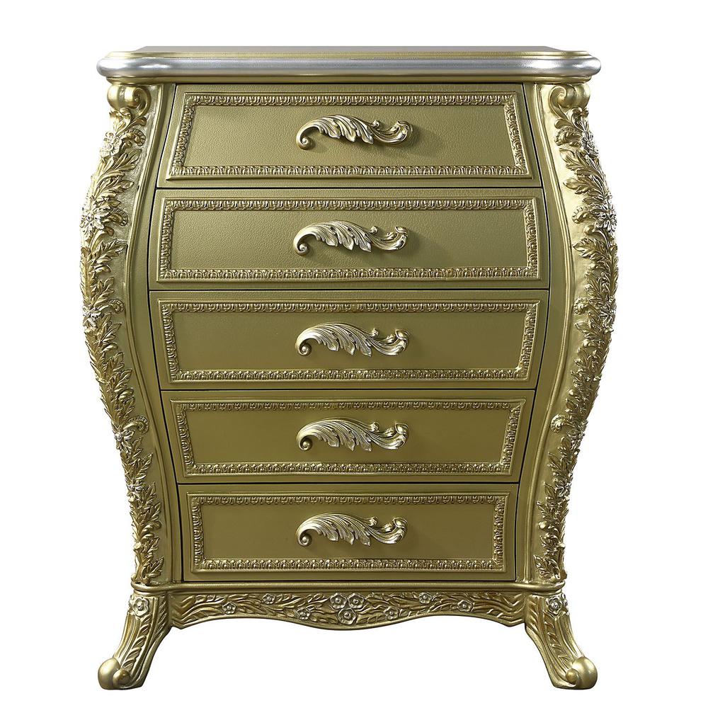 Cabriole Chest, Gold
