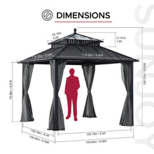 10 ft. x 10 ft. Kingston Extra-Tall, Wide Hardtop Gazebo