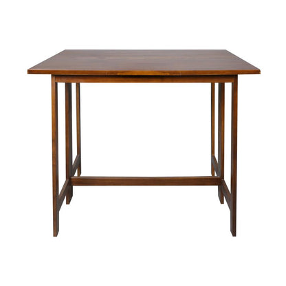 Solid Wood Folding Console to Dining Convertible Table