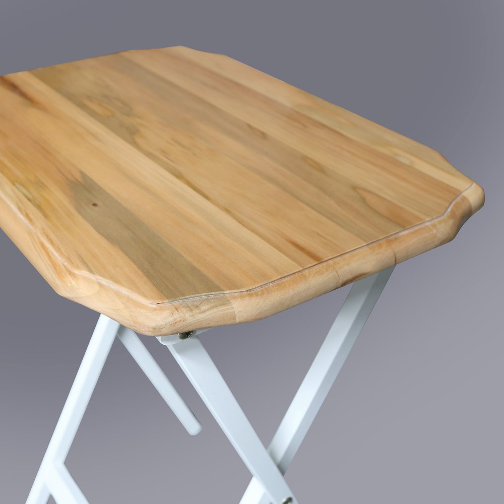 Medallion 2pcs Tray Table Set - Natural/White