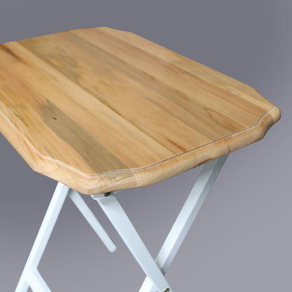 Medallion 2pcs Tray Table Set - Natural/White