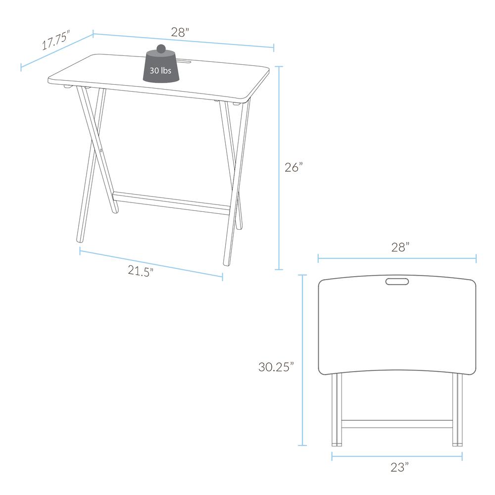 Arizona Folding Table with Solid American Gum - Sweet Oak