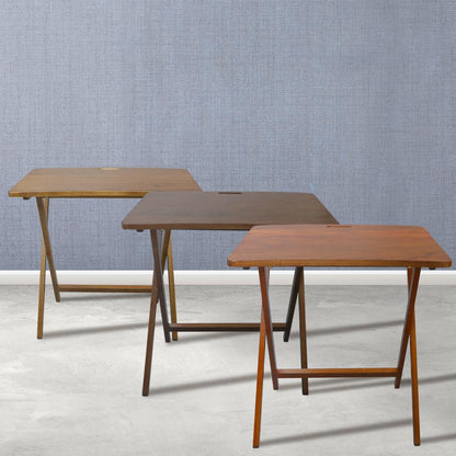 Arizona Folding Table with Solid American Gum - Sweet Oak