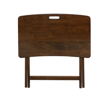 Arizona Folding Table with Solid American Gum - Walnut