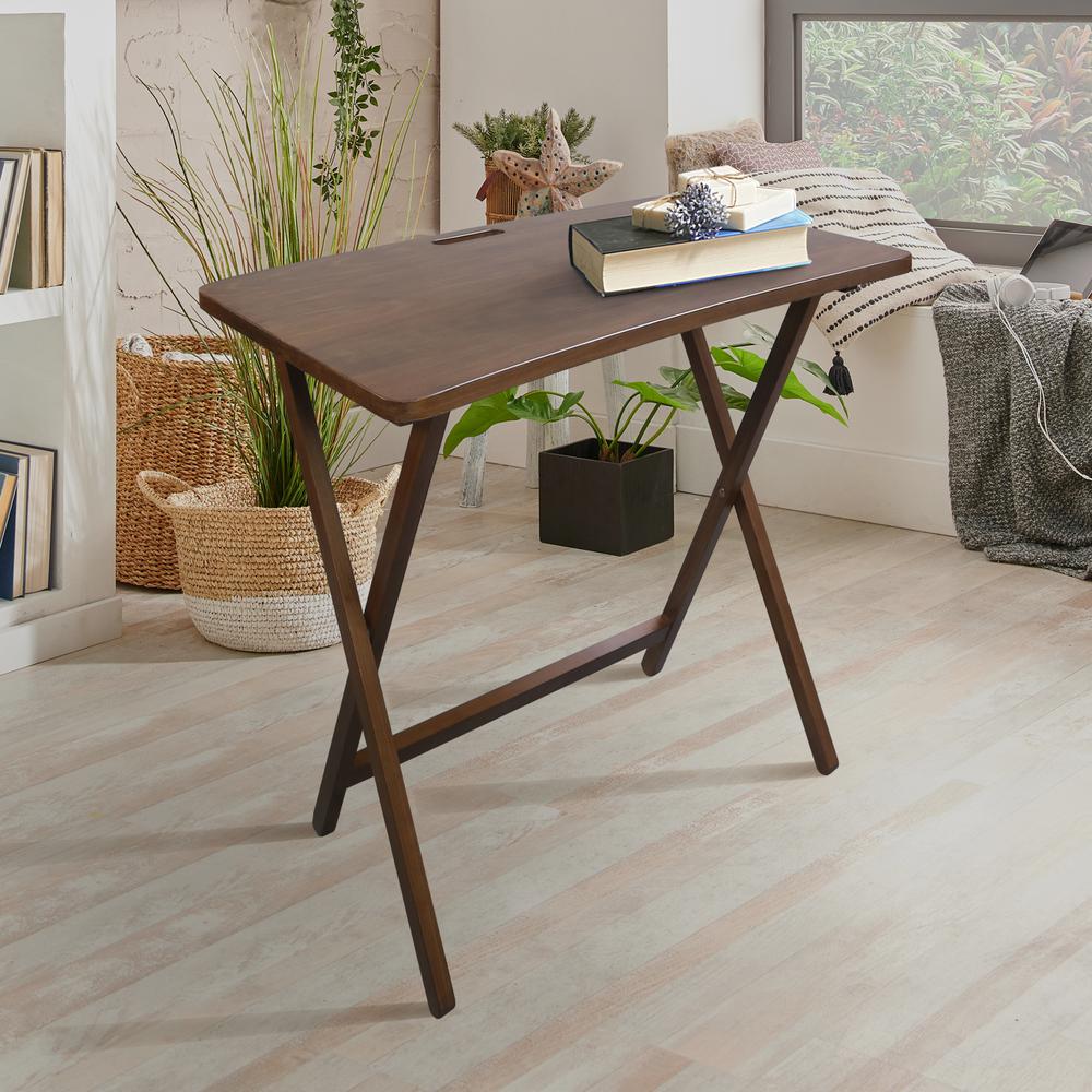 Arizona Folding Table with Solid American Gum - Walnut