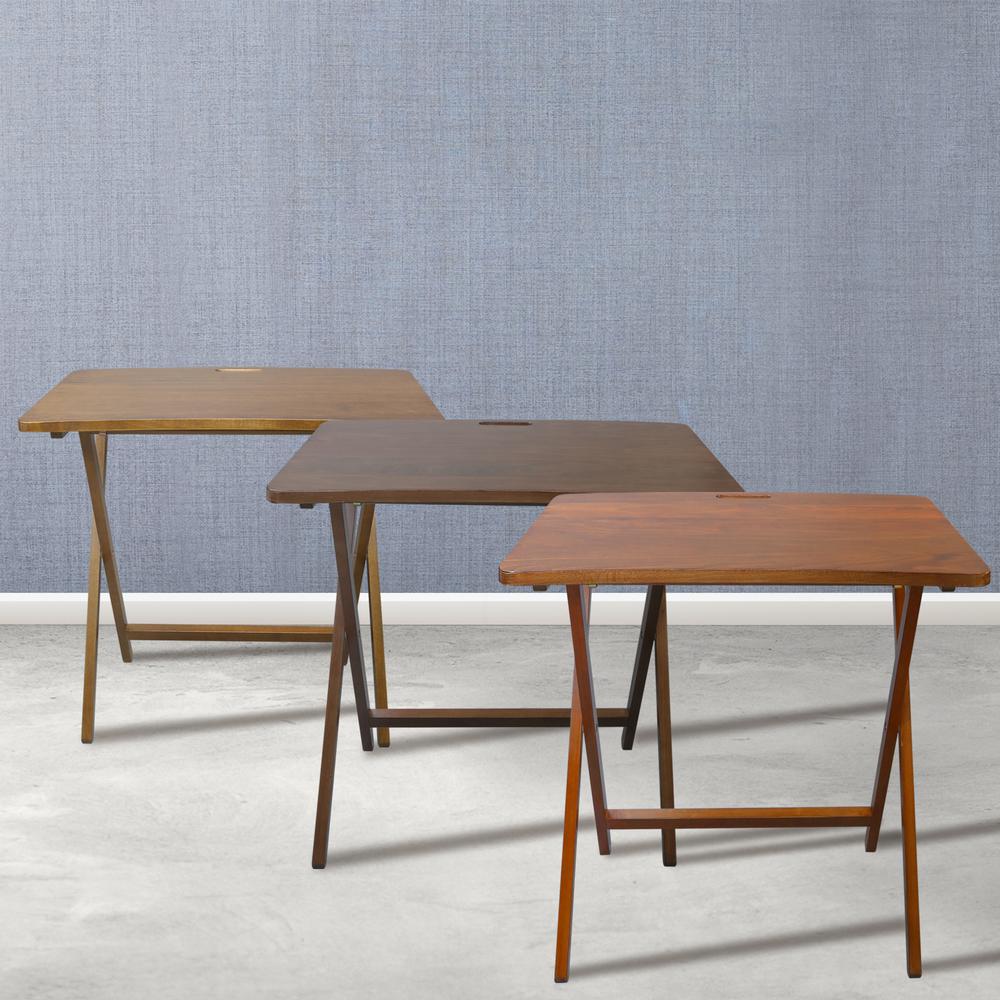 Arizona Folding Table with Solid American Gum - Walnut