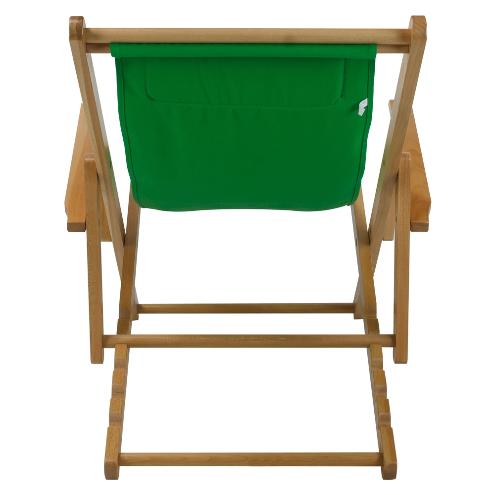 Sling Chair Natural Frame-Green Canvas