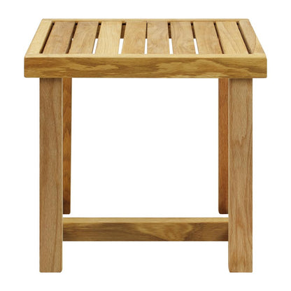 18" Shower Bench with Solid American White Oak