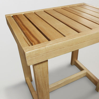 18" Shower Bench with Solid American White Oak