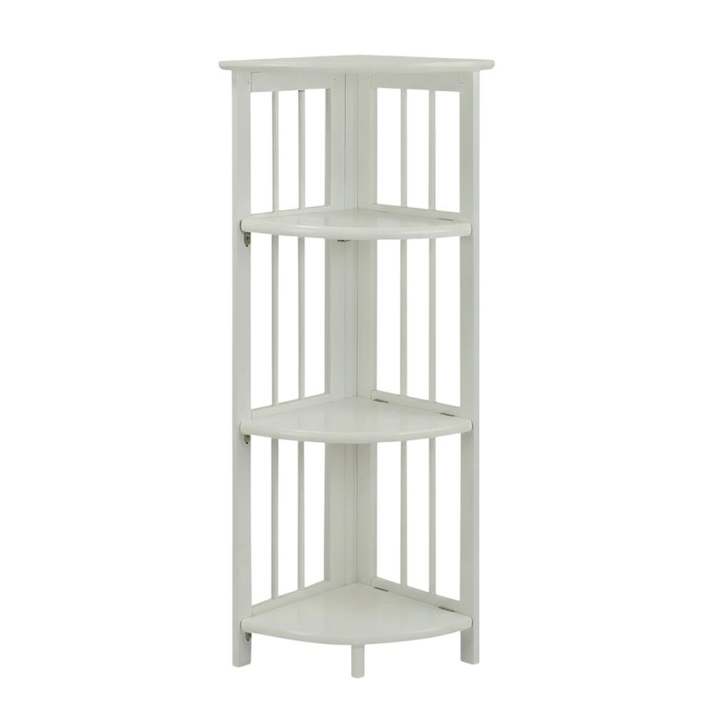 Wooden Bookcase with Open Shelves and Sturdy Frame for Living Room Storage