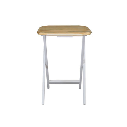 Medallion 2pcs Tray Table Set - Natural/White