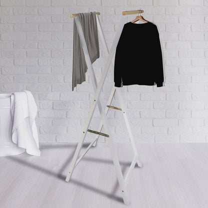 Solid Wood Folding Clothing Garment Rack