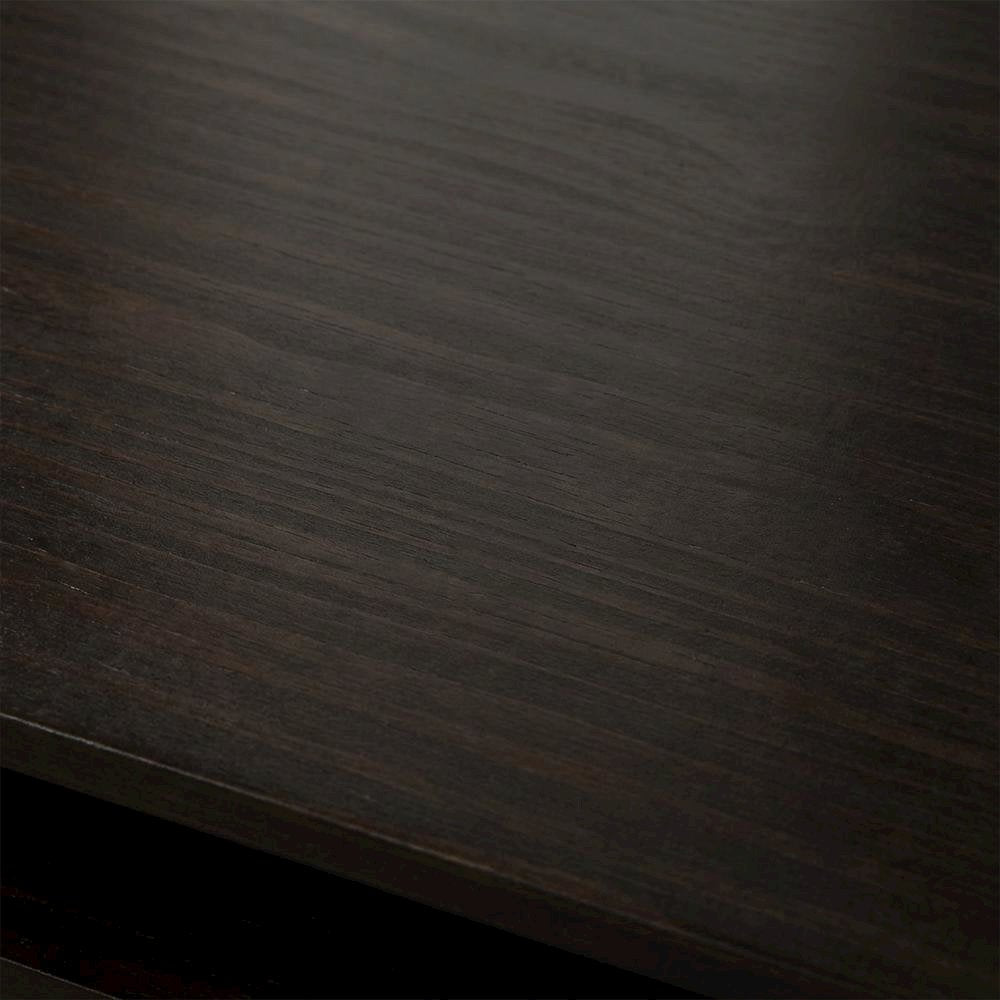 Espresso Folding Desk with Pull-Out Surface and Compact Design