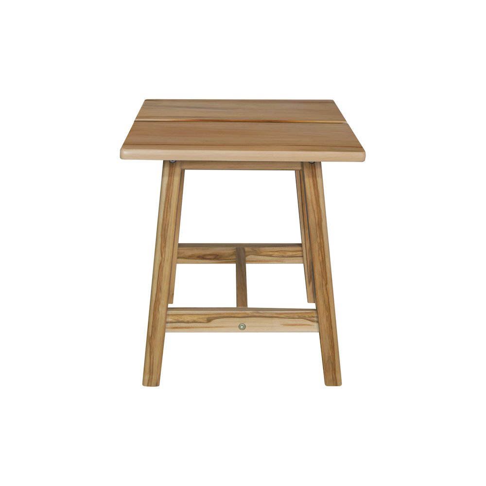 100% American Hardwood Rectangle Stool with Split Top