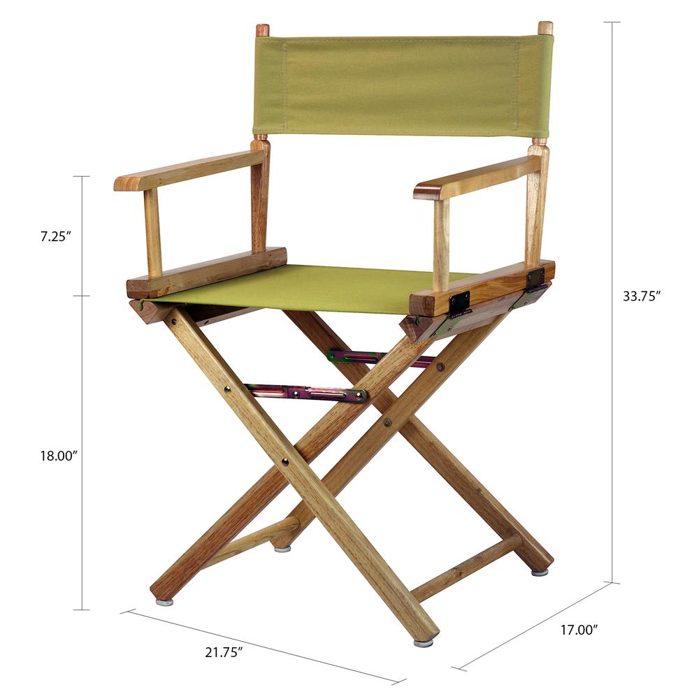 18" Director's Chair Natural Frame-Olive Canvas