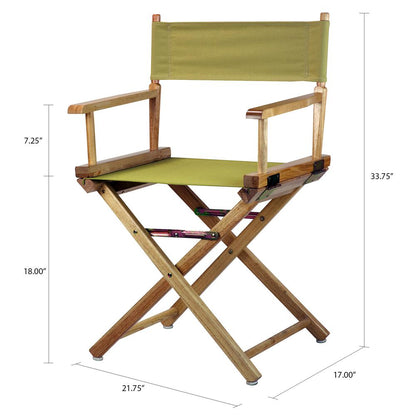 18" Director's Chair Natural Frame-Olive Canvas