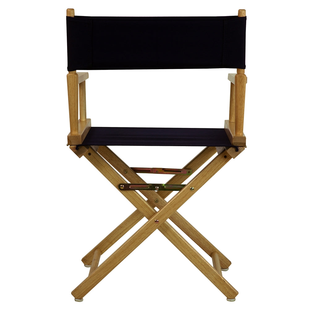 18" Director's Chair Natural Frame-Navy Blue Canvas