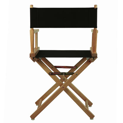 18" Director's Chair Natural Frame-Black Canvas