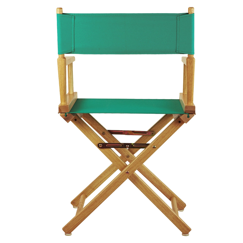 18" Director's Chair Natural Frame-Teal Canvas