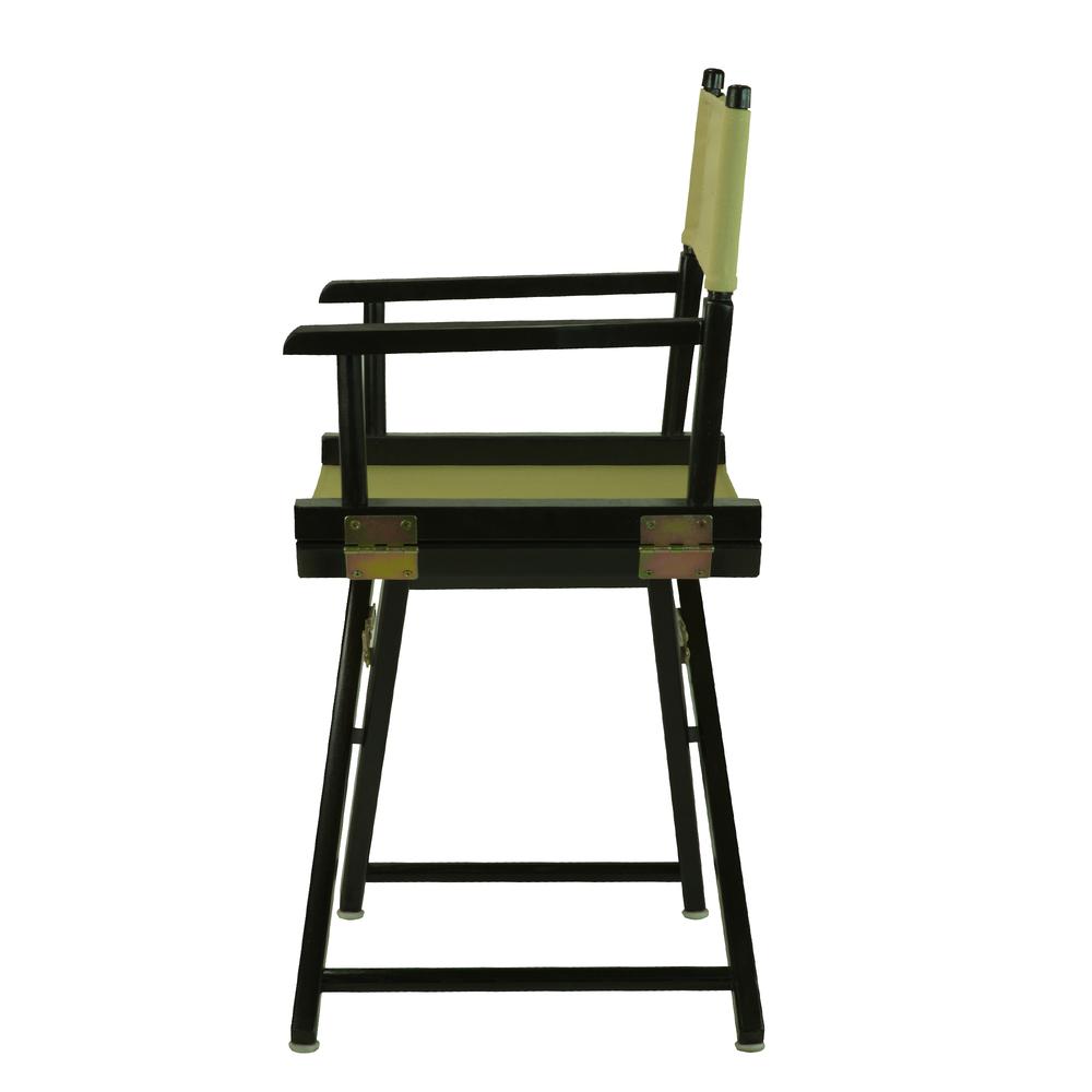 18" Director's Chair Black Frame-Olive Canvas
