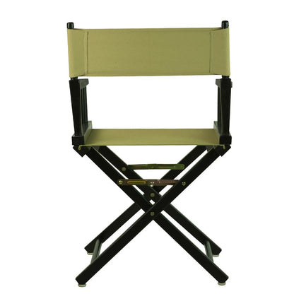 18" Director's Chair Black Frame-Olive Canvas