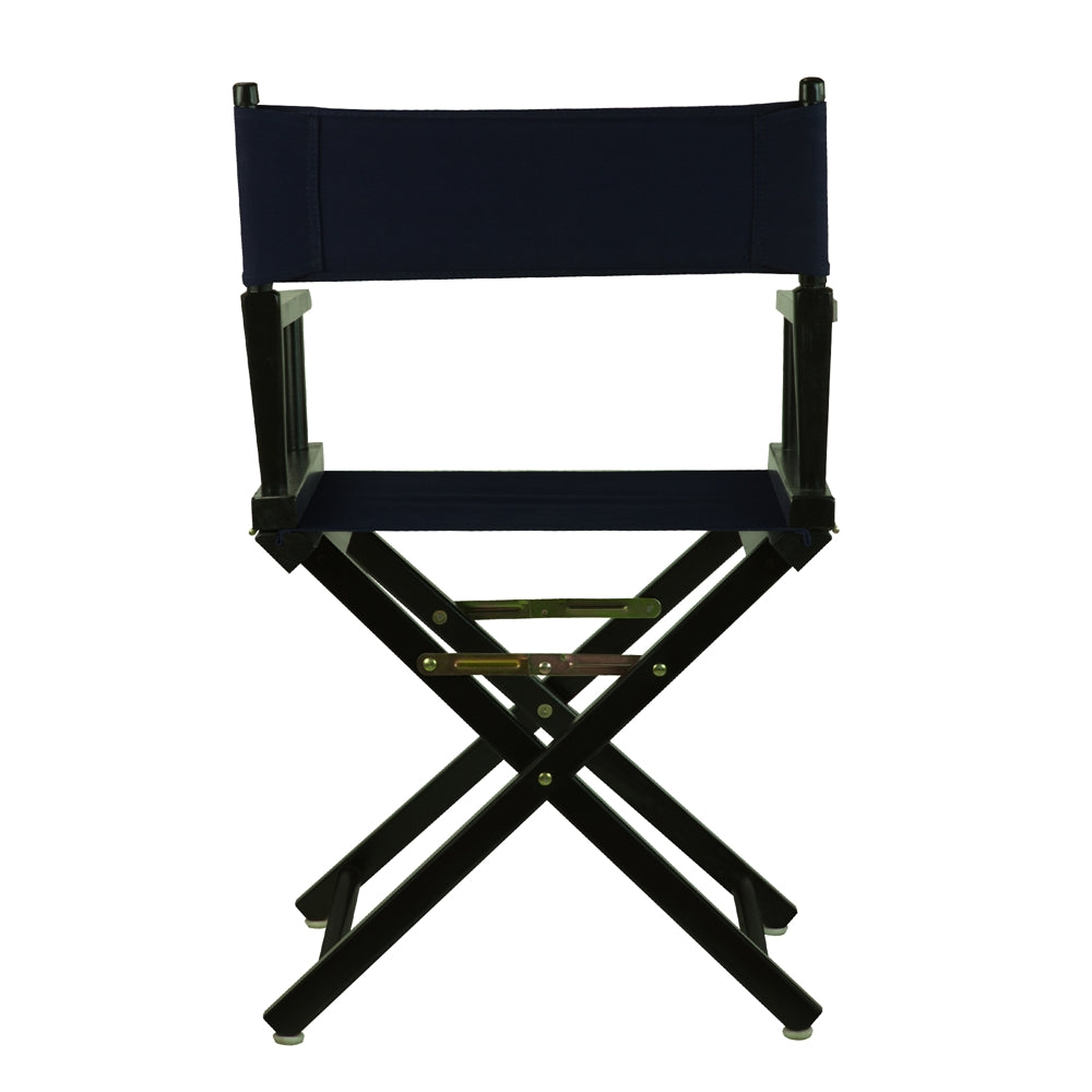 18" Director's Chair Black Frame-Navy Blue Canvas