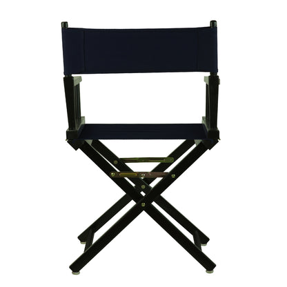 18" Director's Chair Black Frame-Navy Blue Canvas