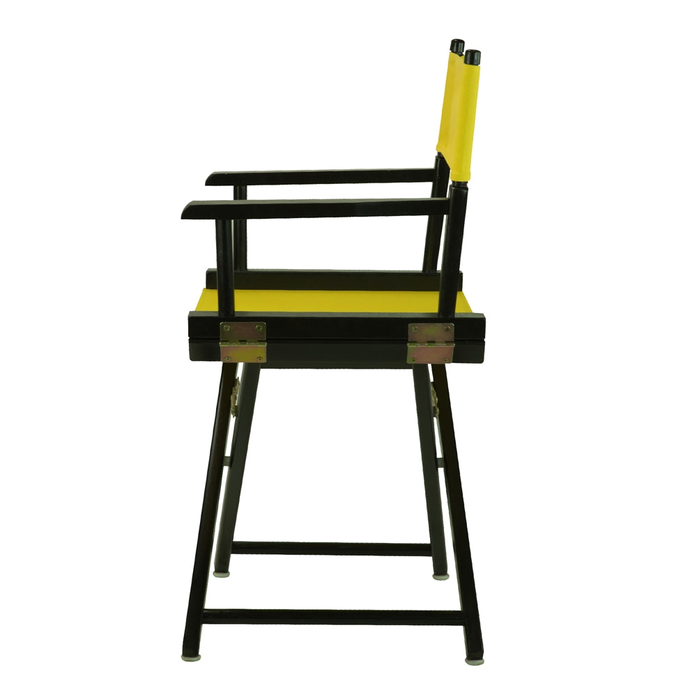 18" Director's Chair Black Frame-Yellow Canvas