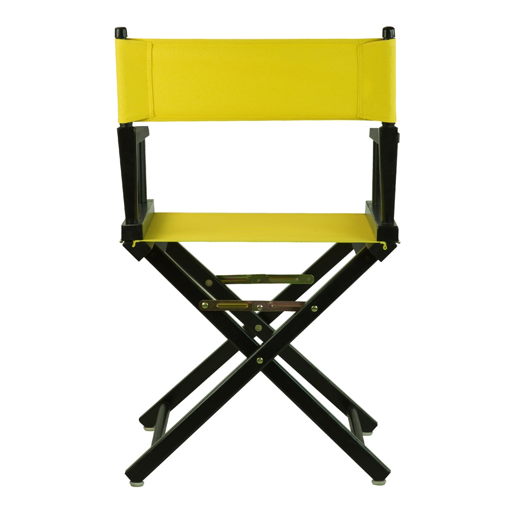 18" Director's Chair Black Frame-Yellow Canvas